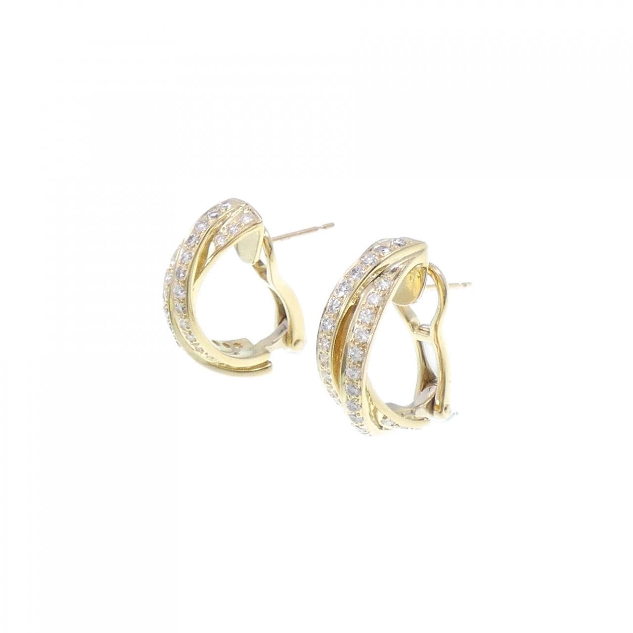 K18YG Diamond earrings 1.10CT