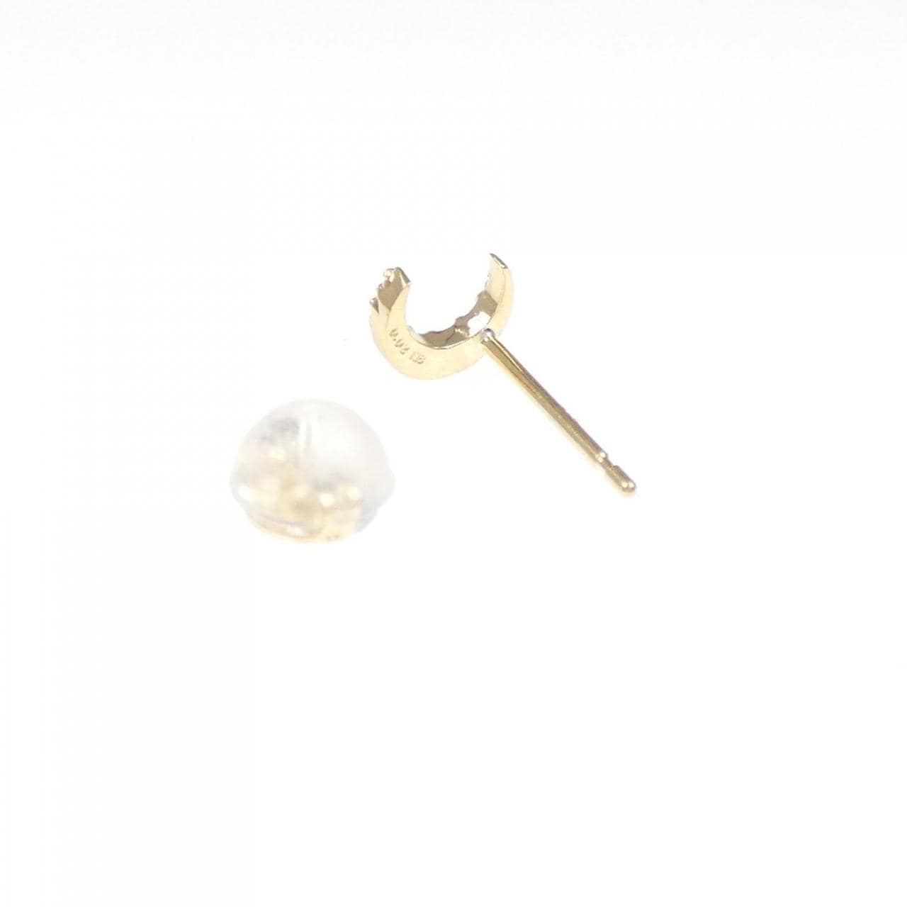 [BRAND NEW] K18YG Moon Diamond Earrings, One Ear, 0.02CT