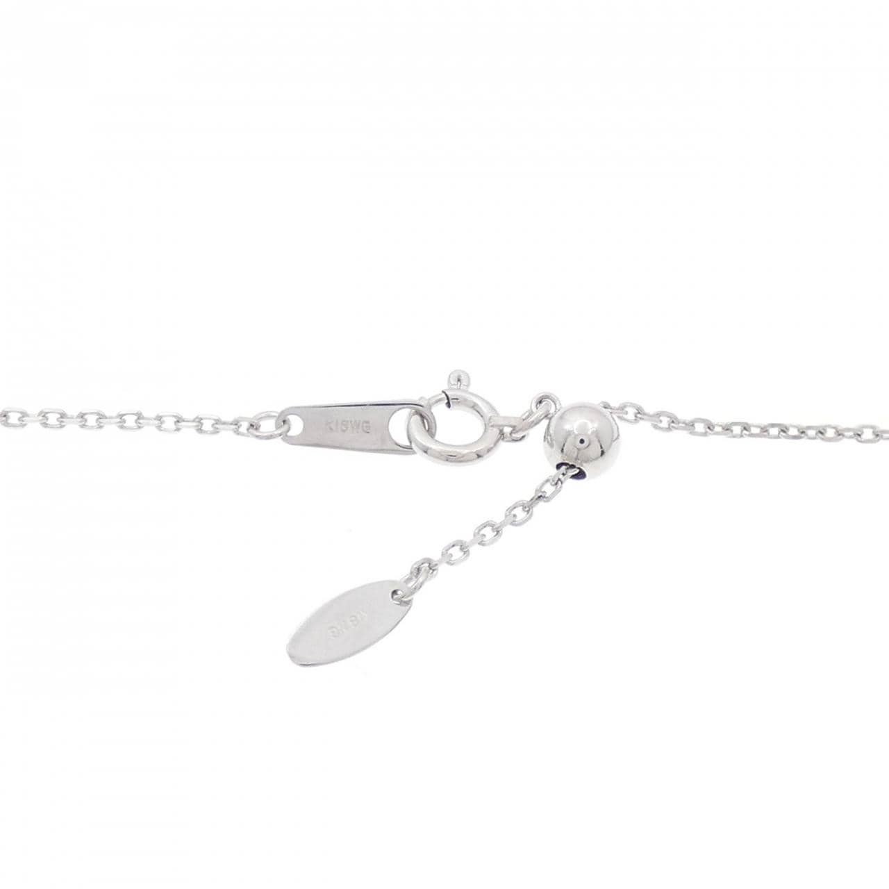 K18WG ダイヤモンド ネックレス 0.43CT