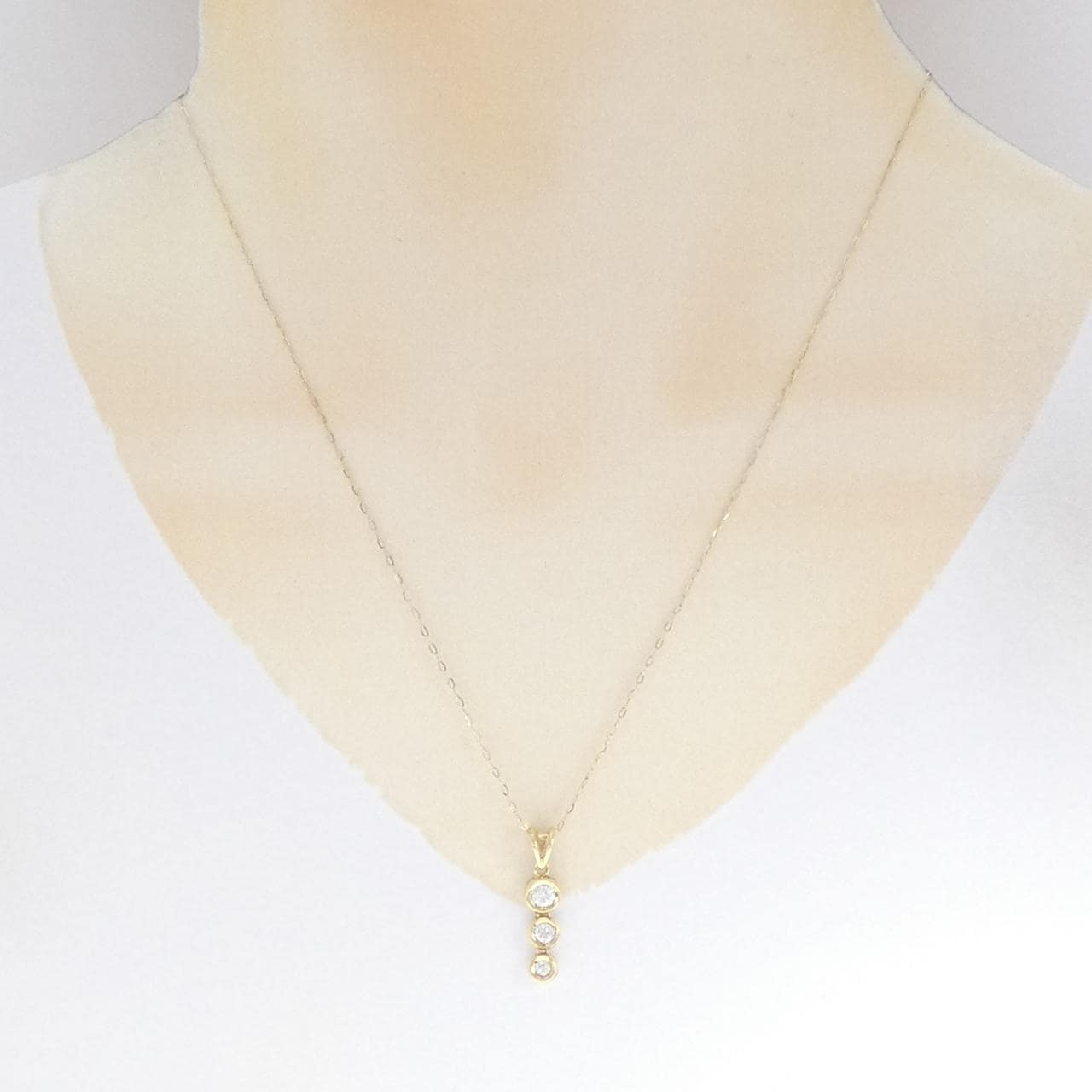 K18YG ダイヤモンド ネックレス 0.32CT