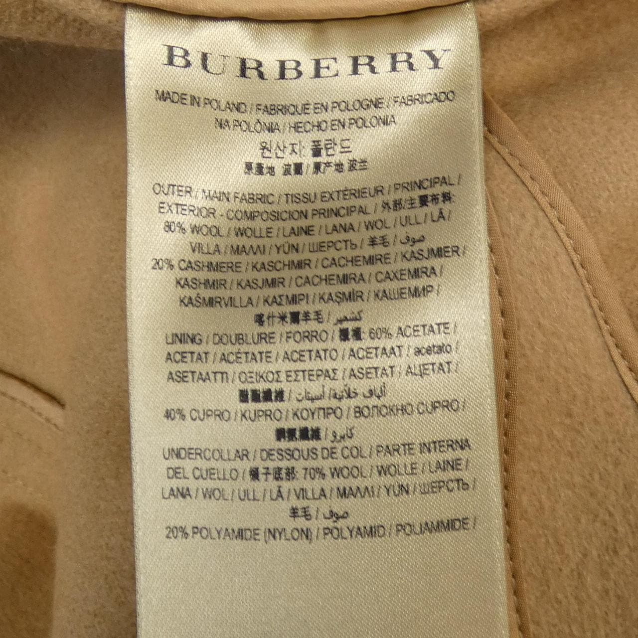 バーバリー BURBERRY 80220511 コート