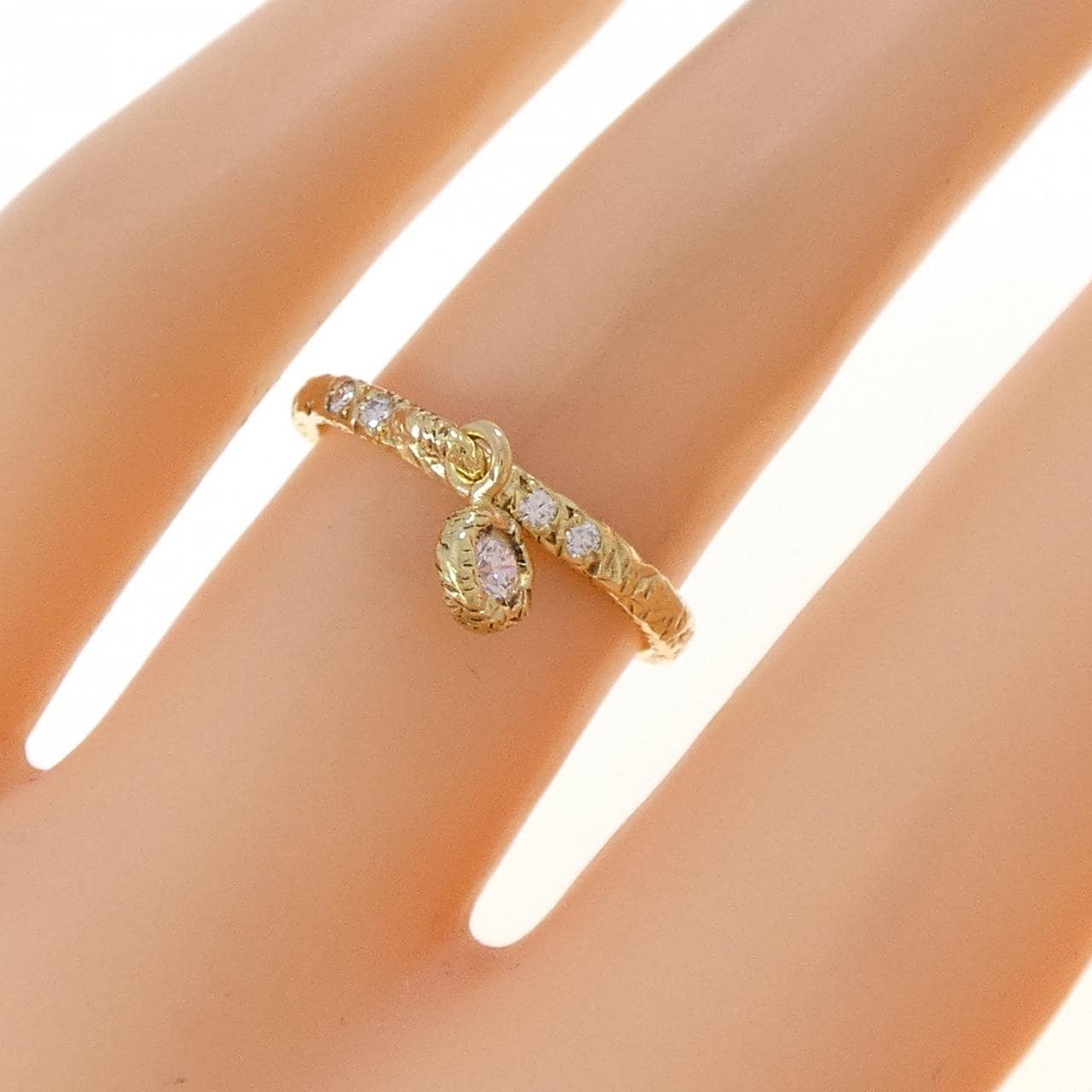 K18YG ダイヤモンド リング