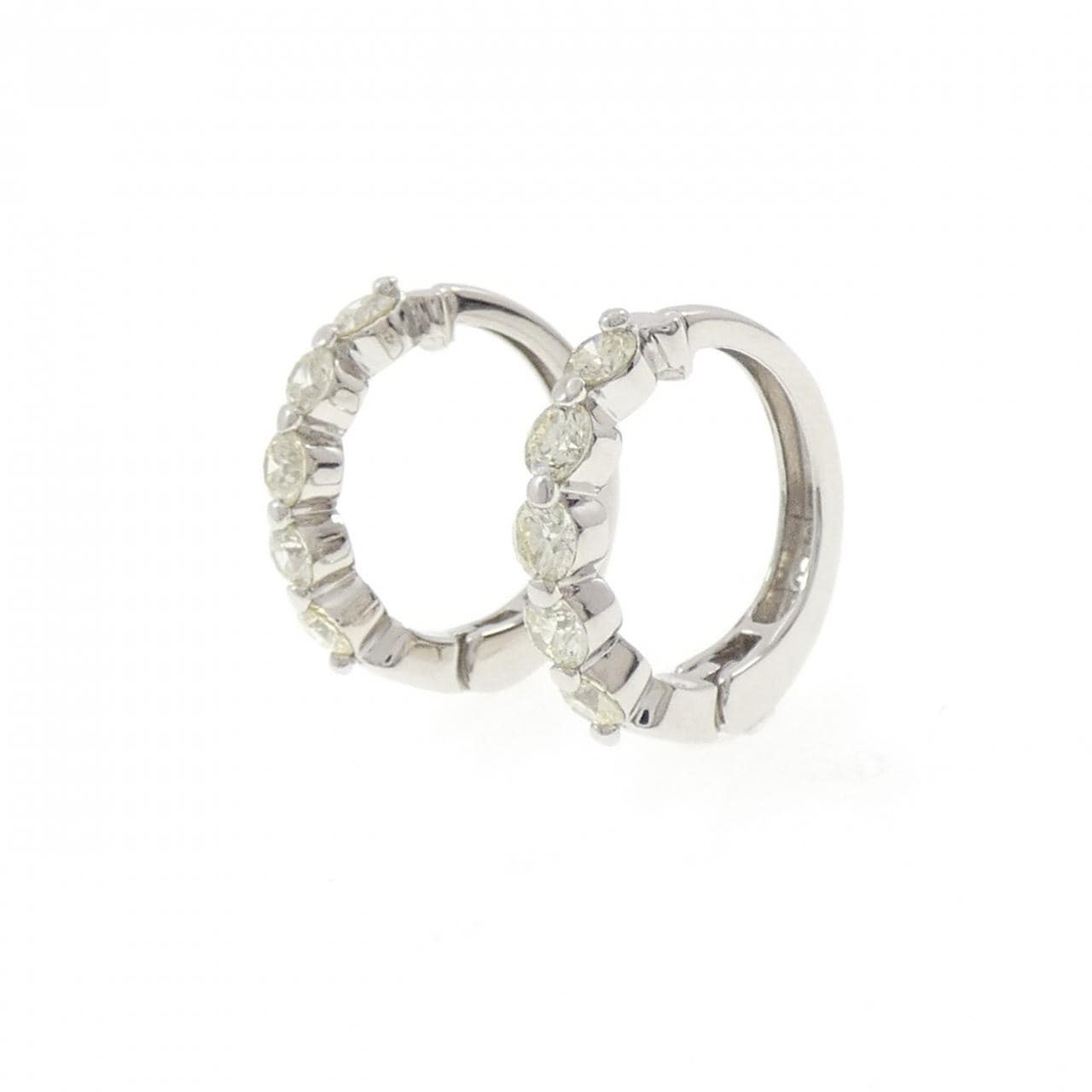 PT900 ダイヤモンド イヤリング 1.00CT