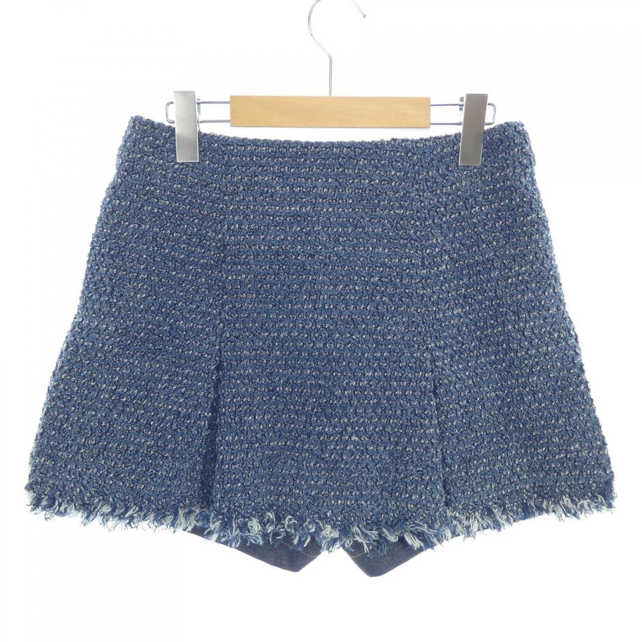 薩凱SACAI PLEATED DENIM SHORTS 25-07724短褲