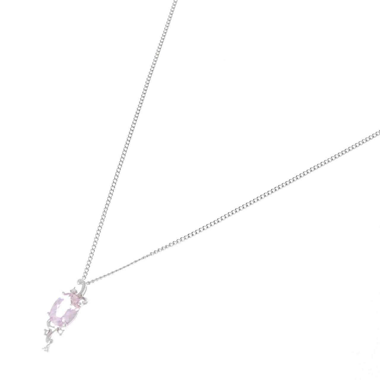 K18WG モルガナイト ネックレス 0.70CT