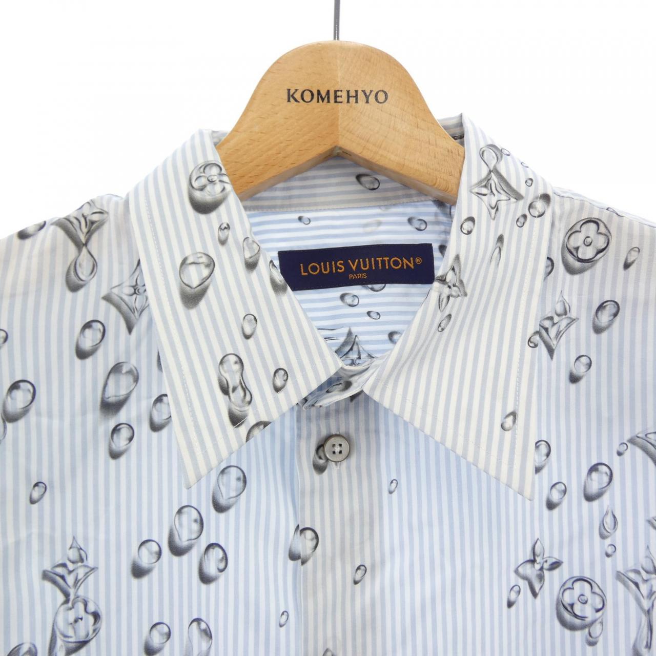 ルイヴィトン LOUIS VUITTON モノグラム ストライプ シルクシャツ HUS14WC26 シャツ