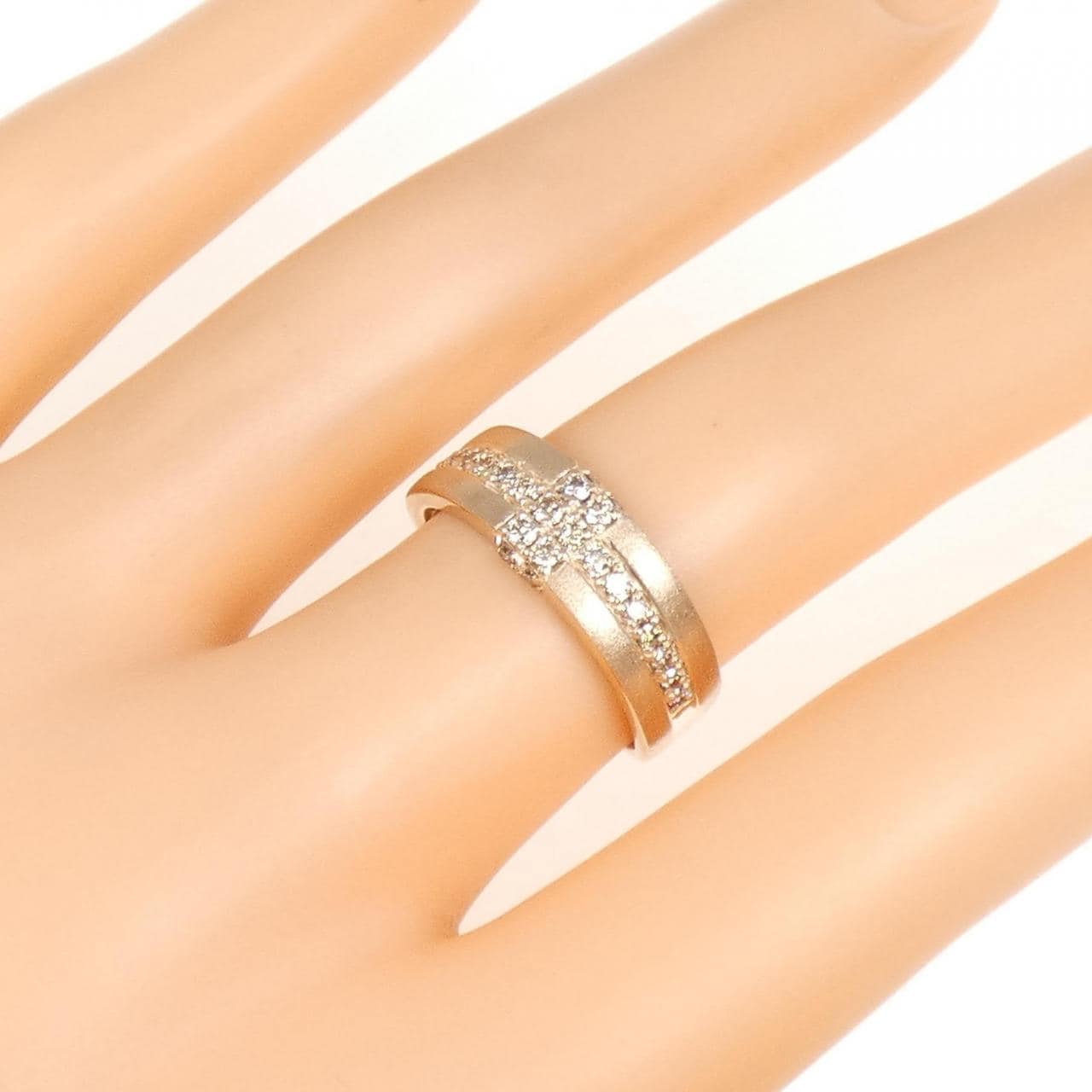 K18PG ダイヤモンド リング 0.30CT