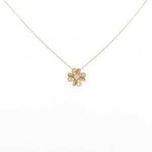 ポンテヴェキオ フラワー ダイヤモンド ネックレス 0.12CT