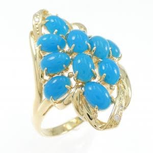 K18YG ターコイズ リング