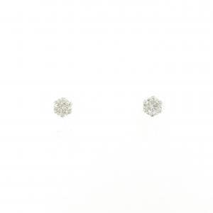 PT900 ソリティア ダイヤモンド ピアス 0.20CT