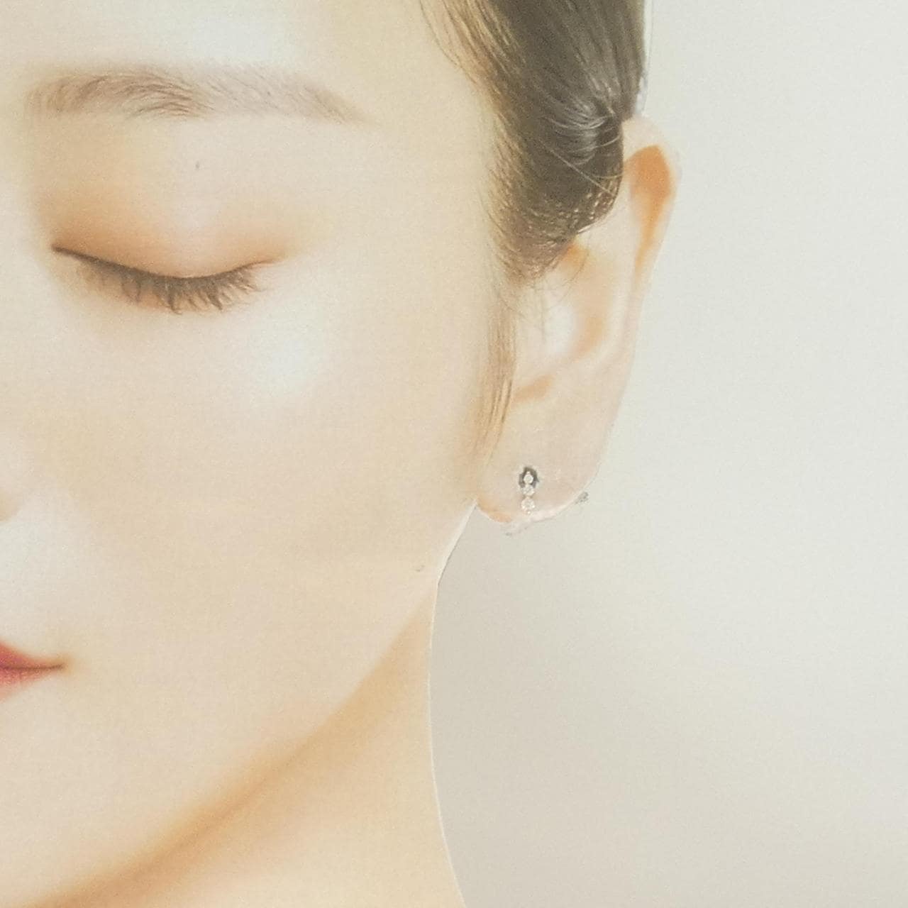 K10PG ダイヤモンド ピアス 0.15CT