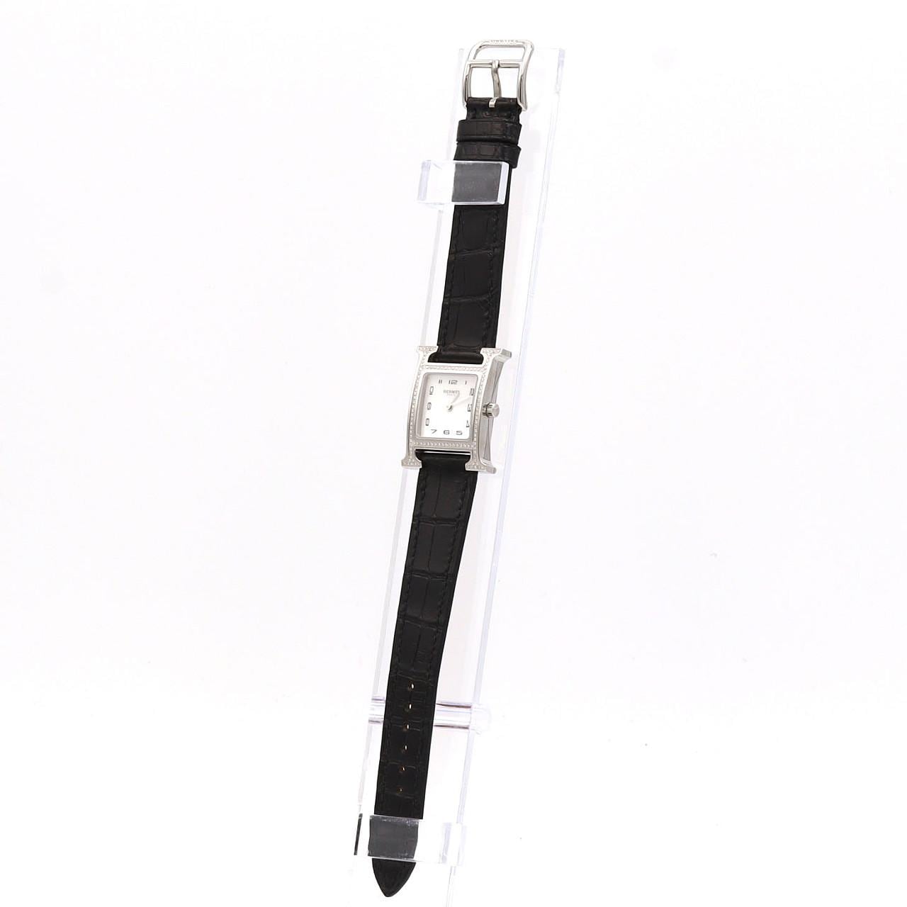 【ノーメンテナンス還元価格】エルメス Hウォッチ/D HH1.235 SS クォーツ