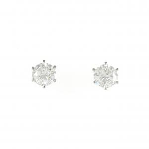 【リメイク】PT900/ST ダイヤモンド ピアス 0.710CT 0.749CT D VVS1 VG
