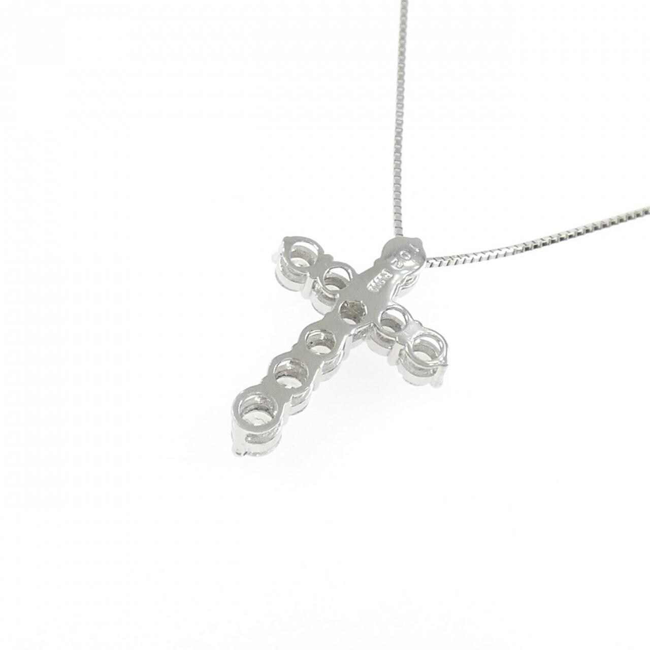 PT900/PT850 クロス ダイヤモンド ネックレス 1.02CT