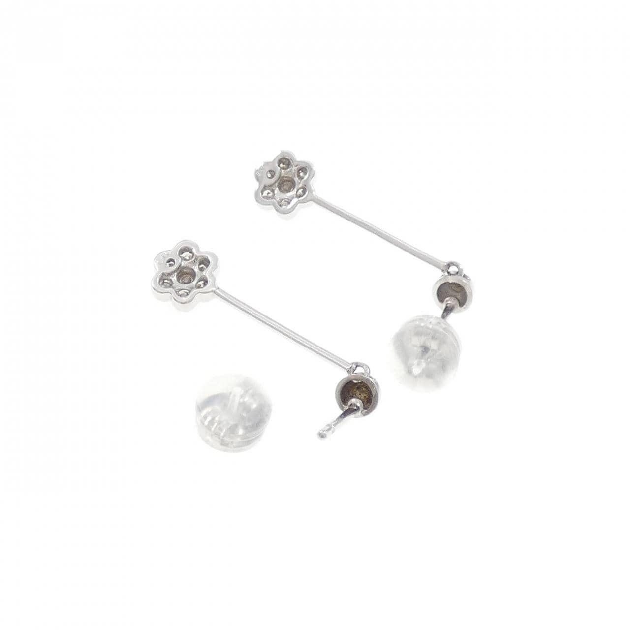 K18WG ダイヤモンド ピアス 0.20CT