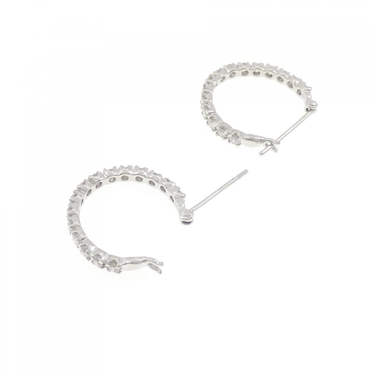 PT900 ダイヤモンド ピアス 1.00CT