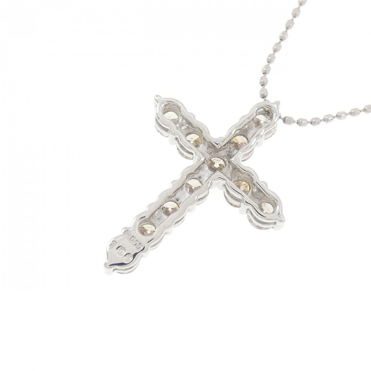 PT900/PT850 クロス ダイヤモンド ネックレス 1.00CT