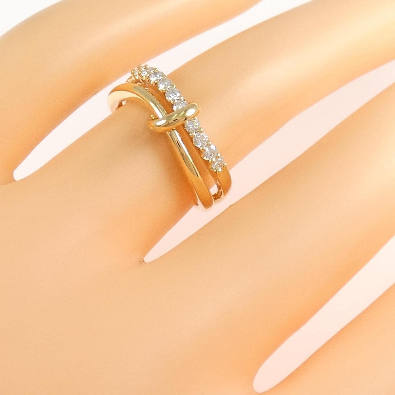 K18YG ダイヤモンド リング 0.20CT