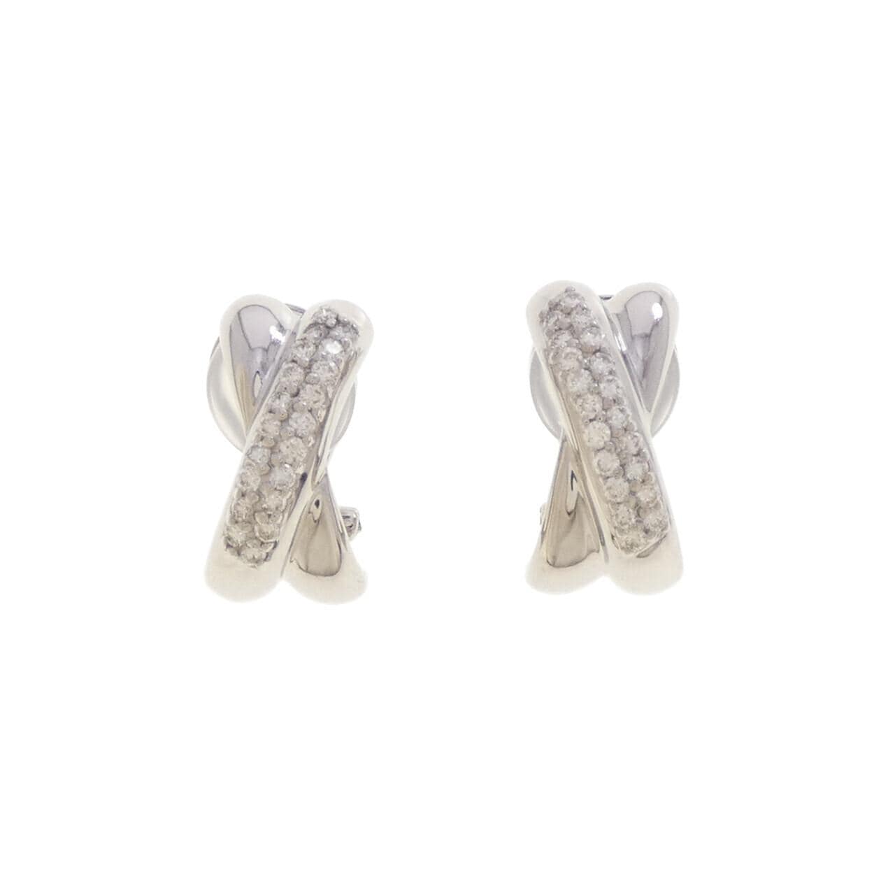 K18WG ダイヤモンド ピアス/イヤリング 0.41CT