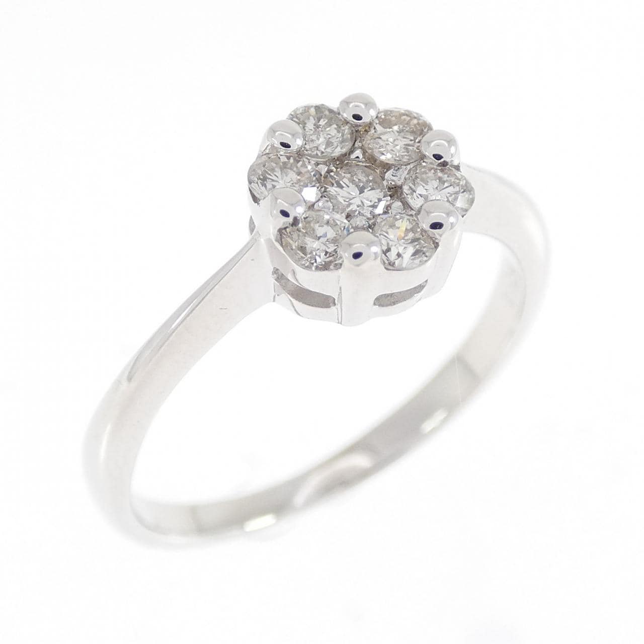 K18WG ダイヤモンド リング 0.35CT