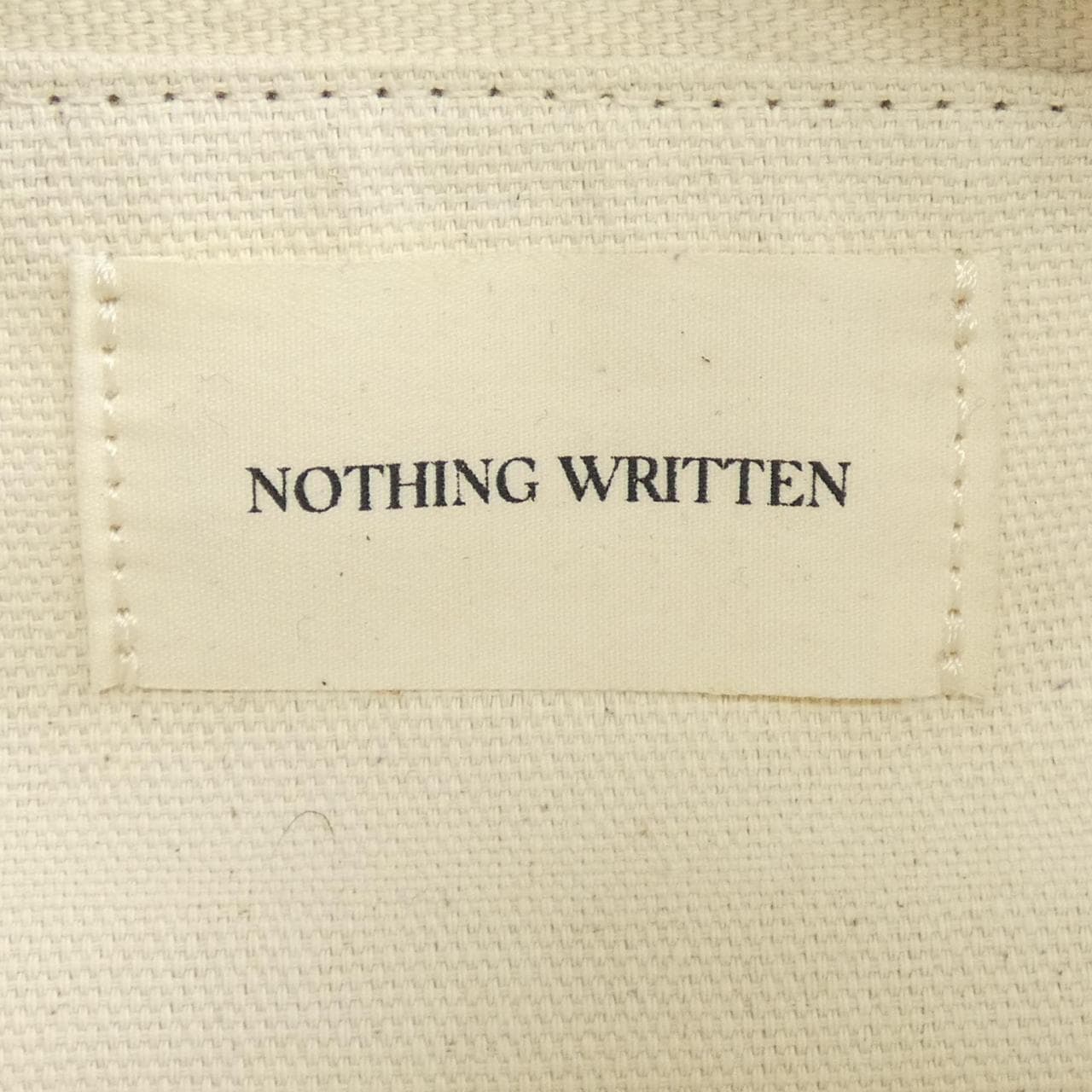 nothing written BAG