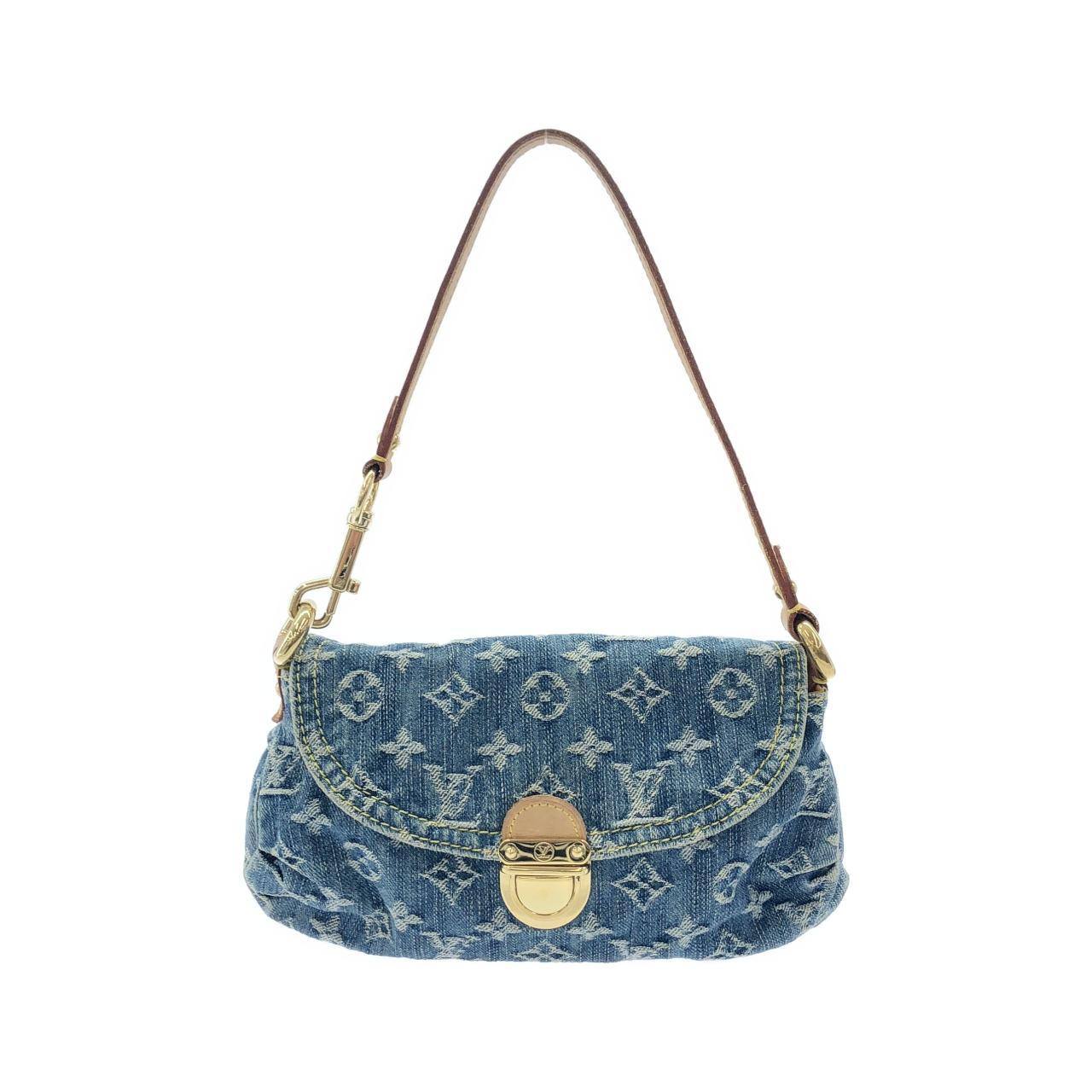 ルイヴィトン モノグラム デニム ミニ プリーティ M95050 ショルダーバッグ