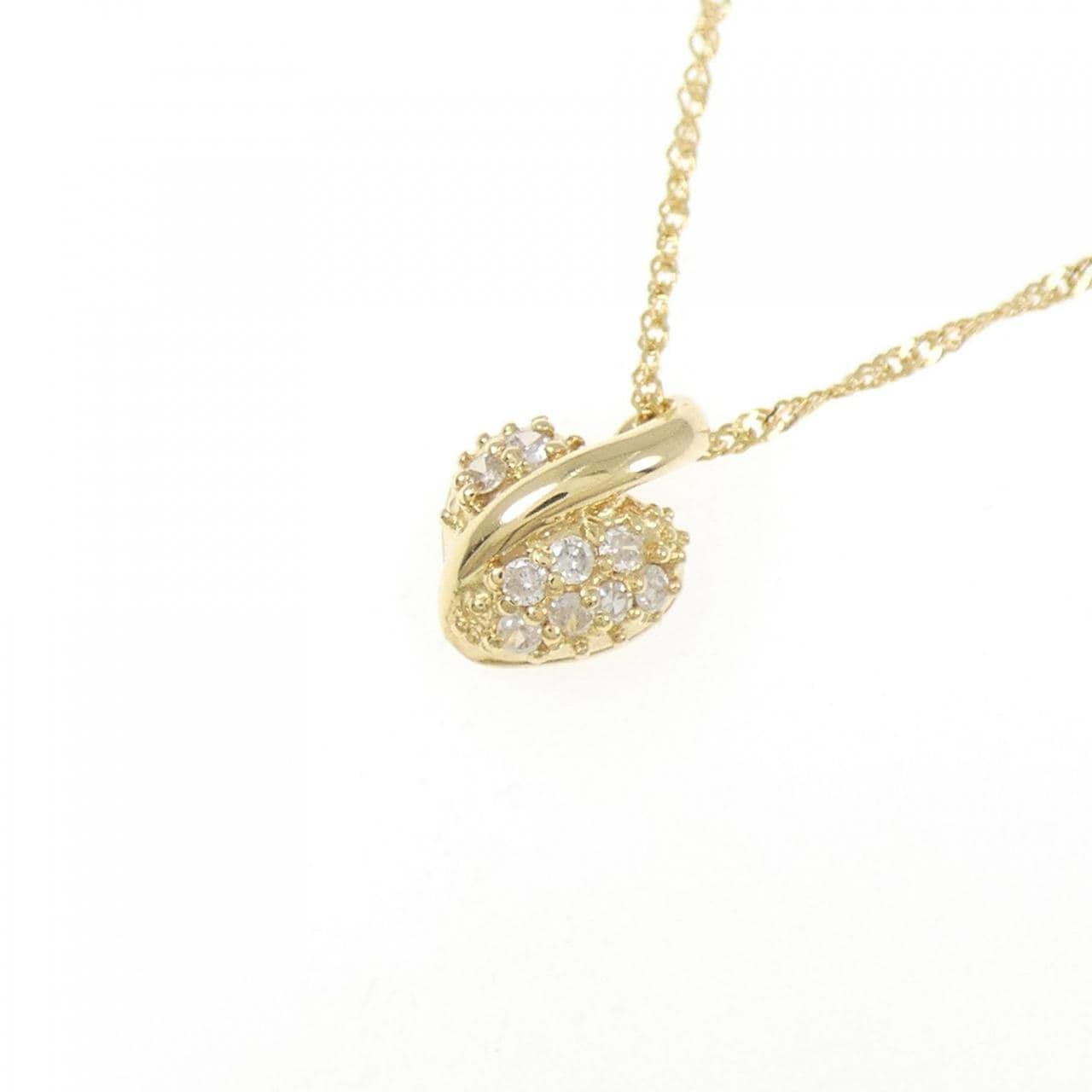 K18YG ダイヤモンド ネックレス 0.06CT