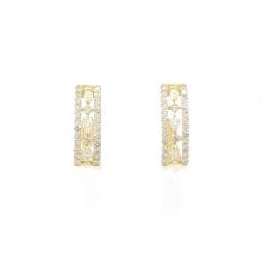 【新品】K18YG ダイヤモンド ピアス 0.60CT