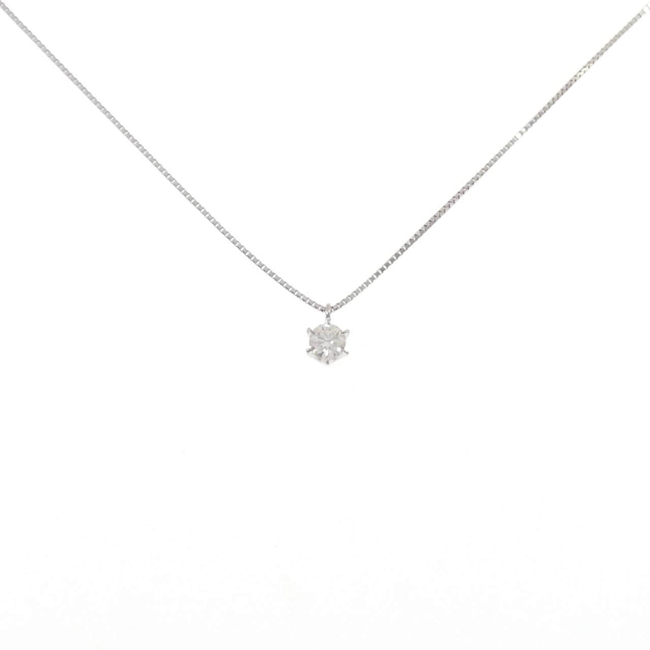 PT900/PT850 ソリティア ダイヤモンド ネックレス 0.245CT