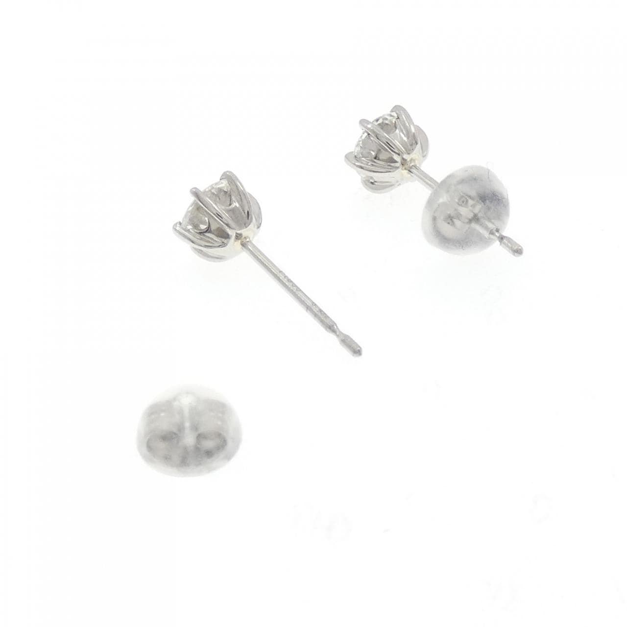 【リメイク】PT900 ダイヤモンド ピアス 0.410CT 0.422CT E-F VS1-2 EXT