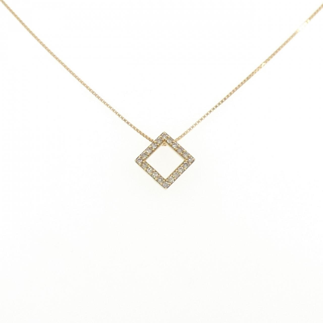 K18YG ダイヤモンド ネックレス 0.18CT