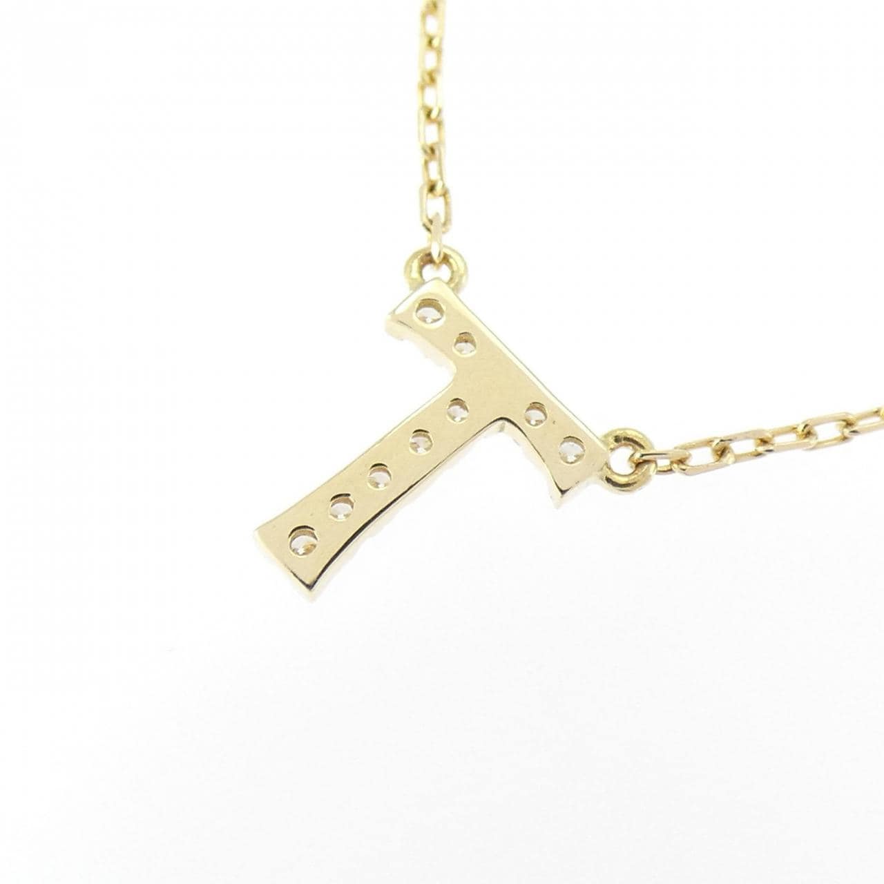 アーカー イニシャル ネックレス 0.04CT