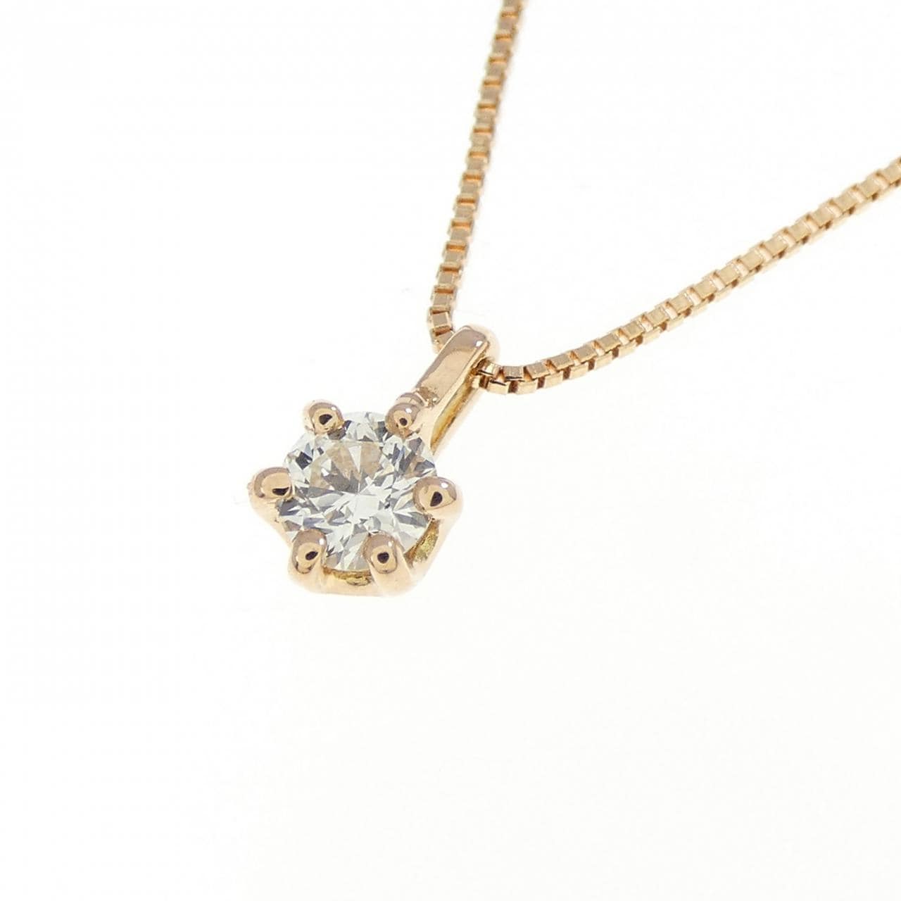 K18YG ダイヤモンド ネックレス 0.10CT