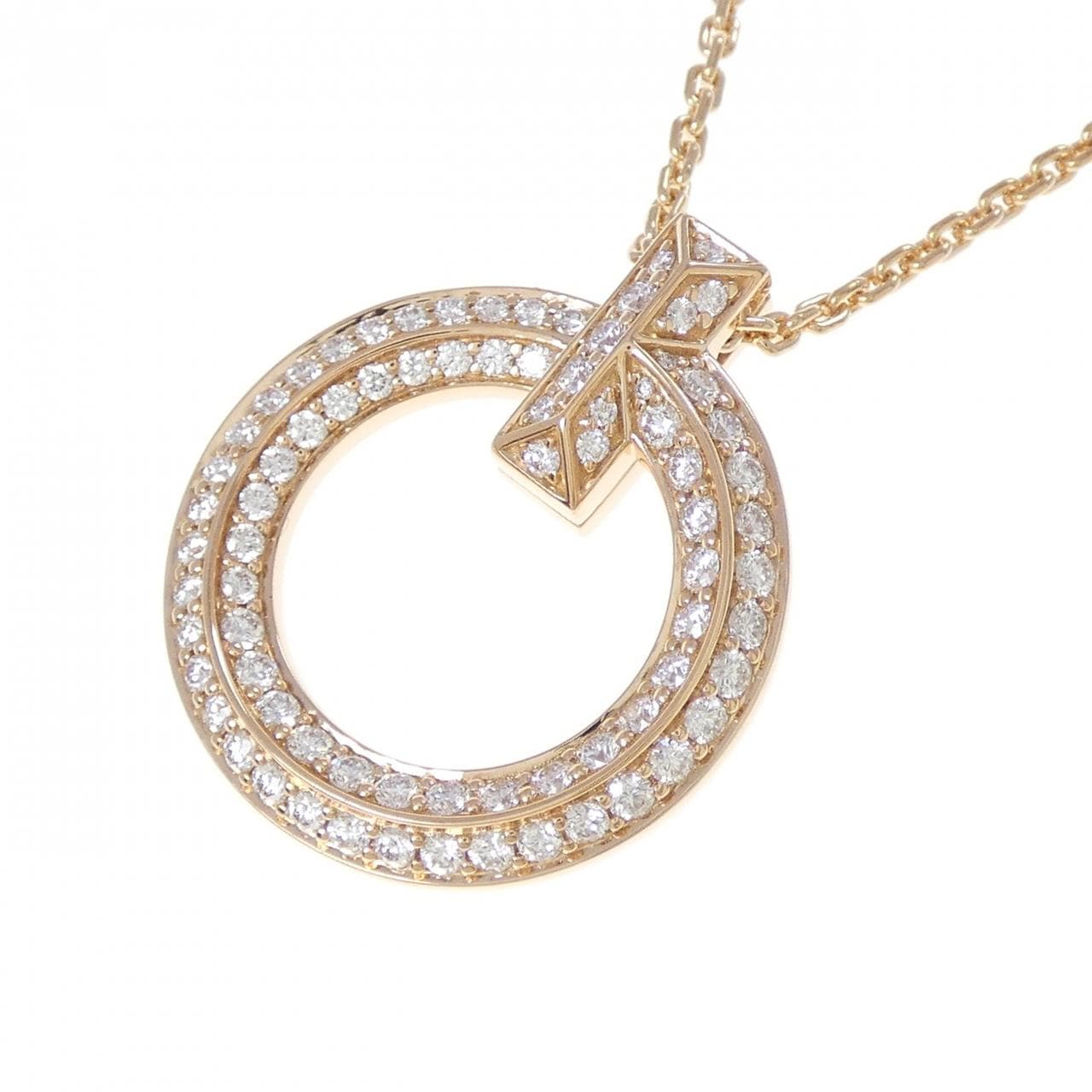 ティファニー Tワン サークル ネックレス 0.72CT