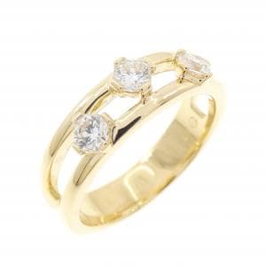 K18YG ダイヤモンド リング 0.37CT