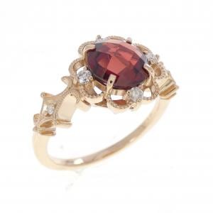 K18PG ガーネット リング 1.50CT