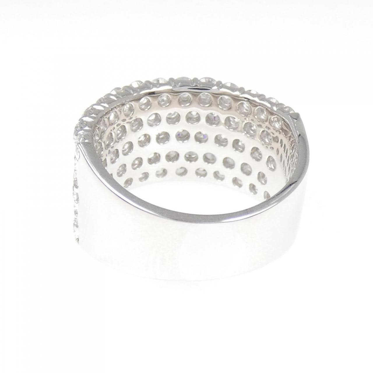 K18WG パヴェ ダイヤモンド リング 3.00CT