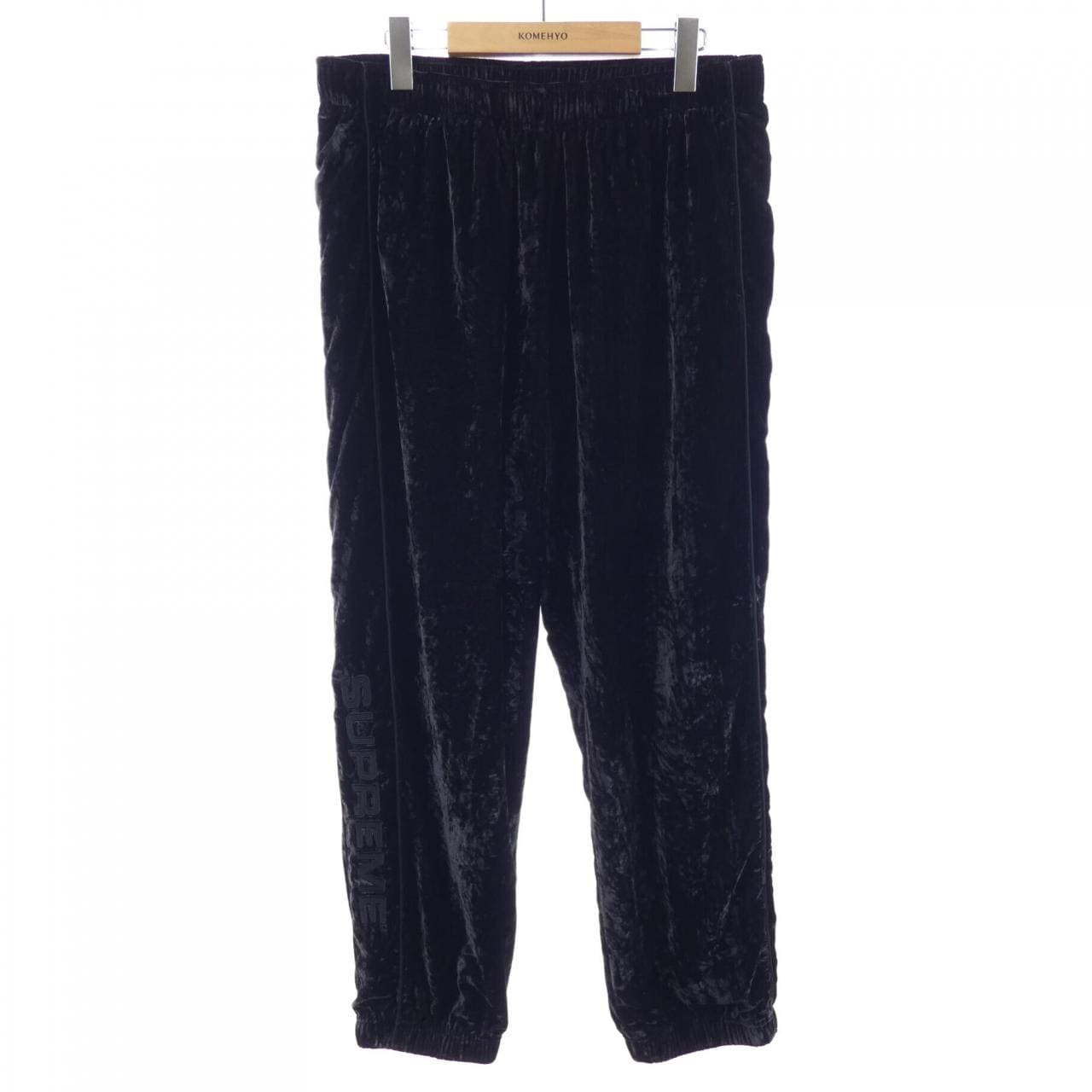 シュプリーム SUPREME supreme crushed velvet tr パンツ