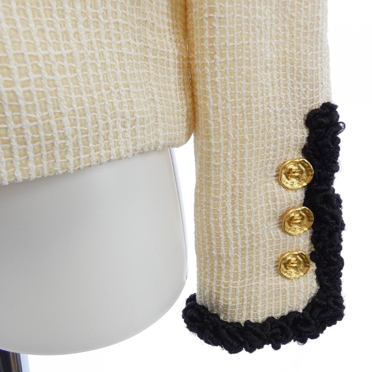 シャネル CHANEL LOOK38 P81605V74463 26S ノーカラージャケット