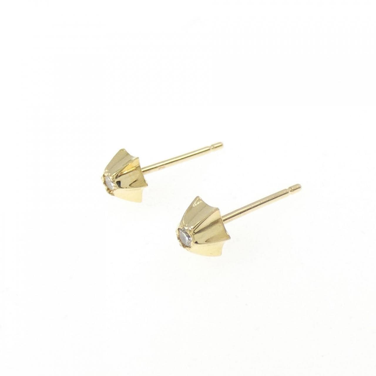 アガット ダイヤモンド ピアス 0.04CT