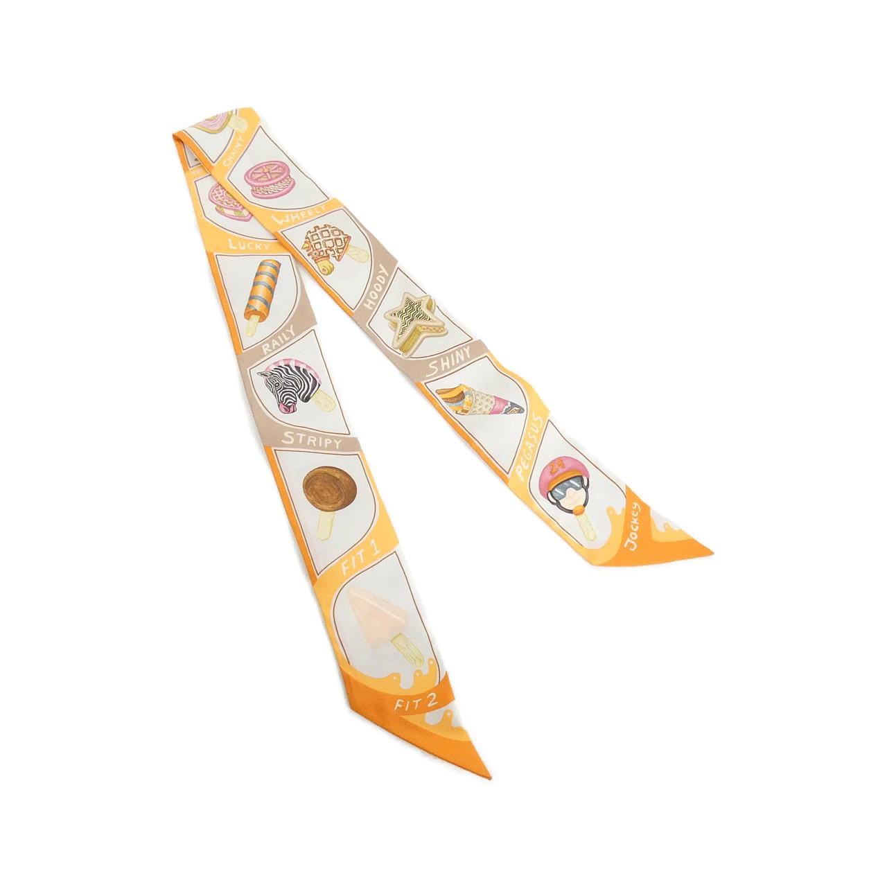 エルメス FUNNY ICE CREAM ツイリー 064109S スカーフ