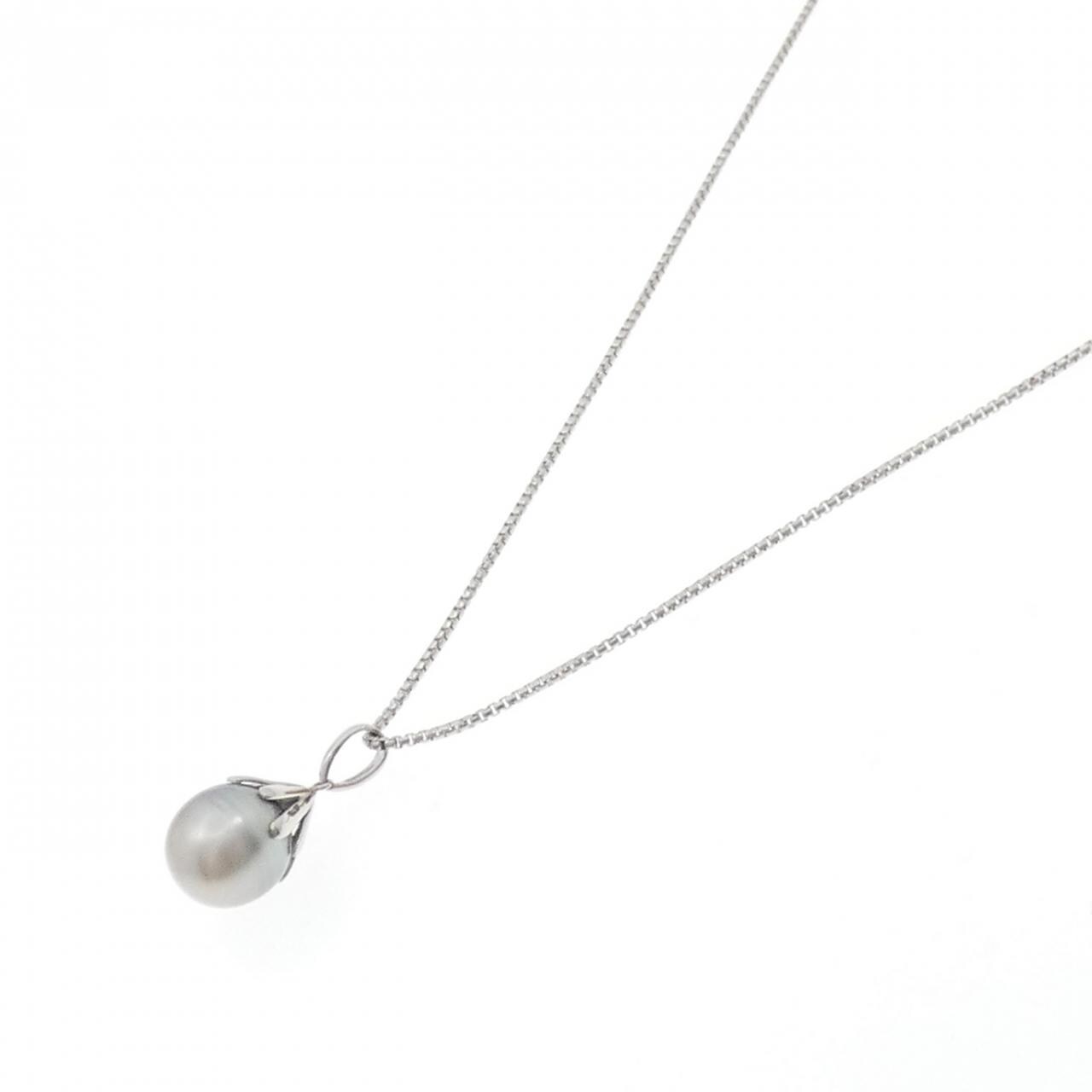PT black butterfly pearl necklace 11.5mm