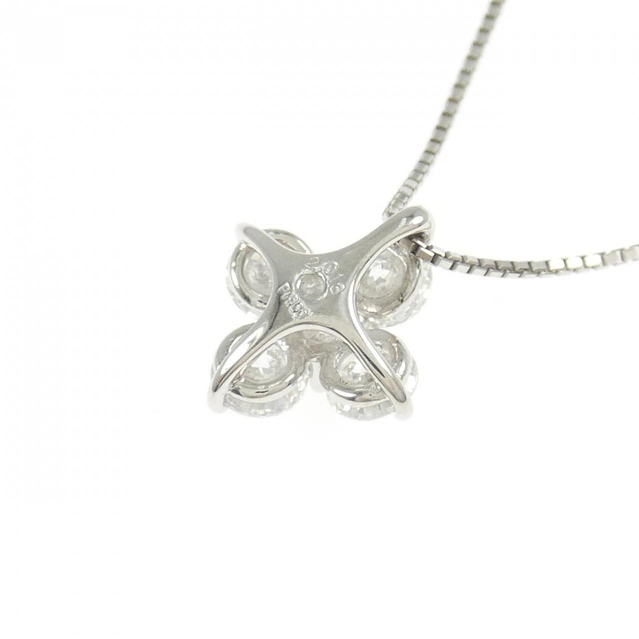 PT900/PT850 フラワー ダイヤモンド ネックレス 2.013CT