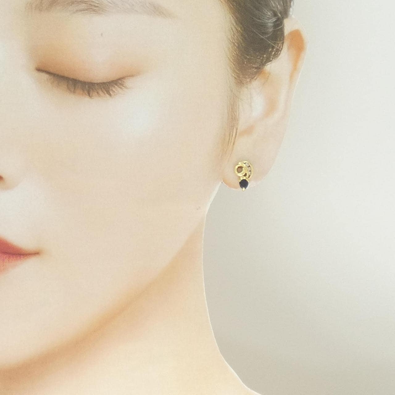 K18YG サファイヤ ピアス