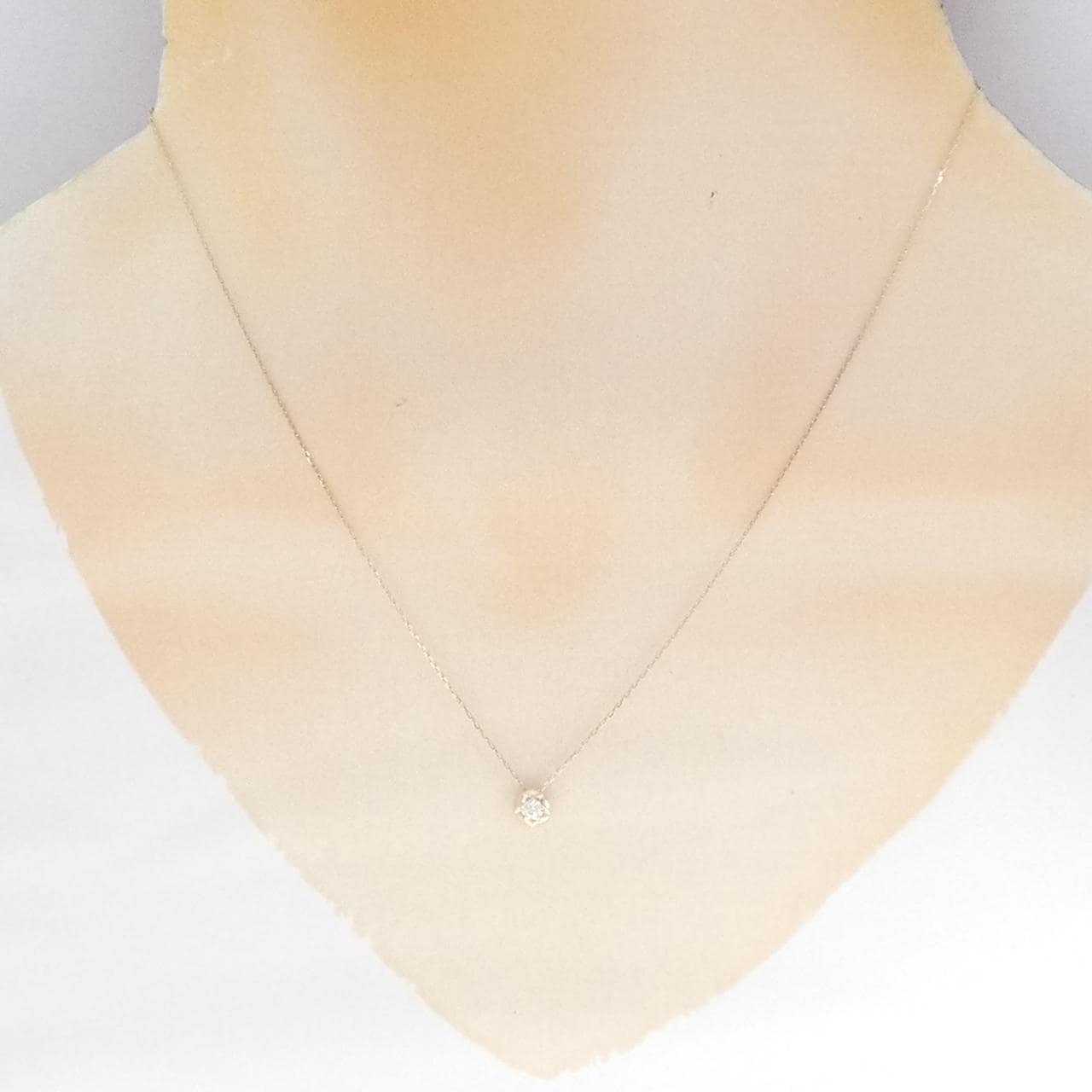 K10YG スター ダイヤモンド ネックレス 0.083CT