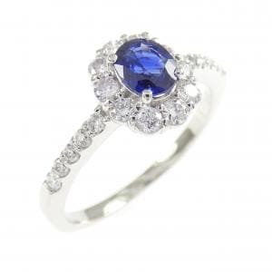 PT900 サファイヤ リング 0.37CT