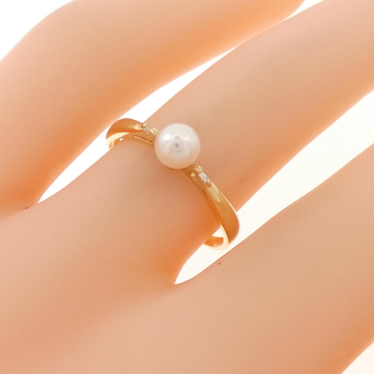 K18YG アコヤパール リング 4.4mm