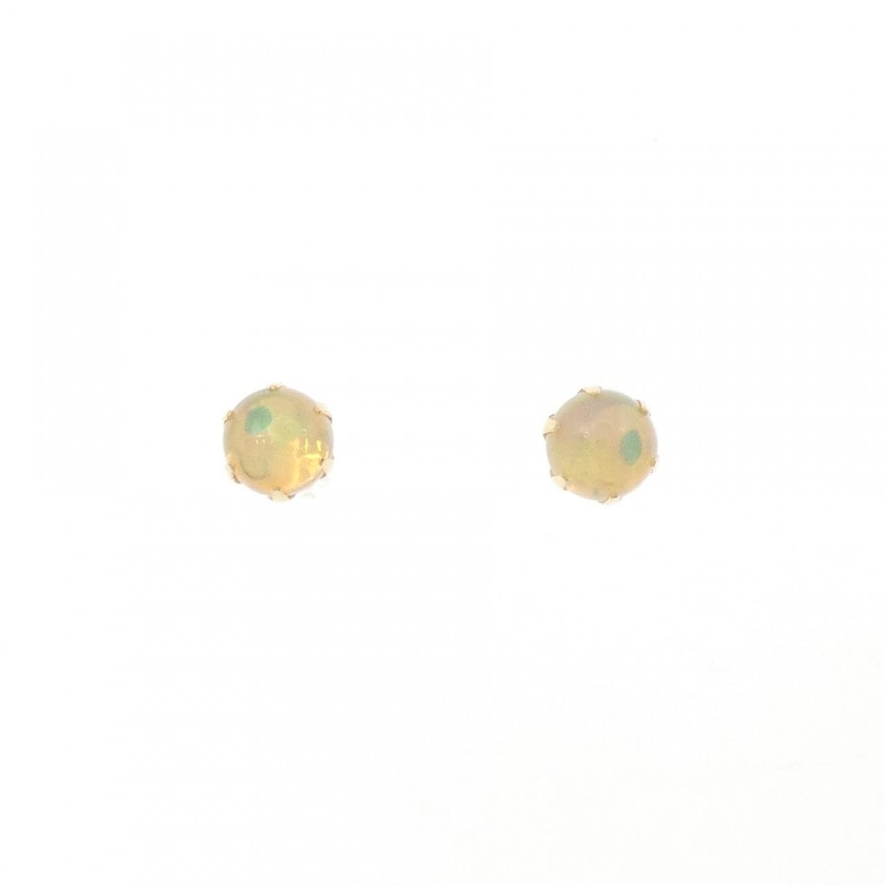K18YG オパール ピアス 0.6CT