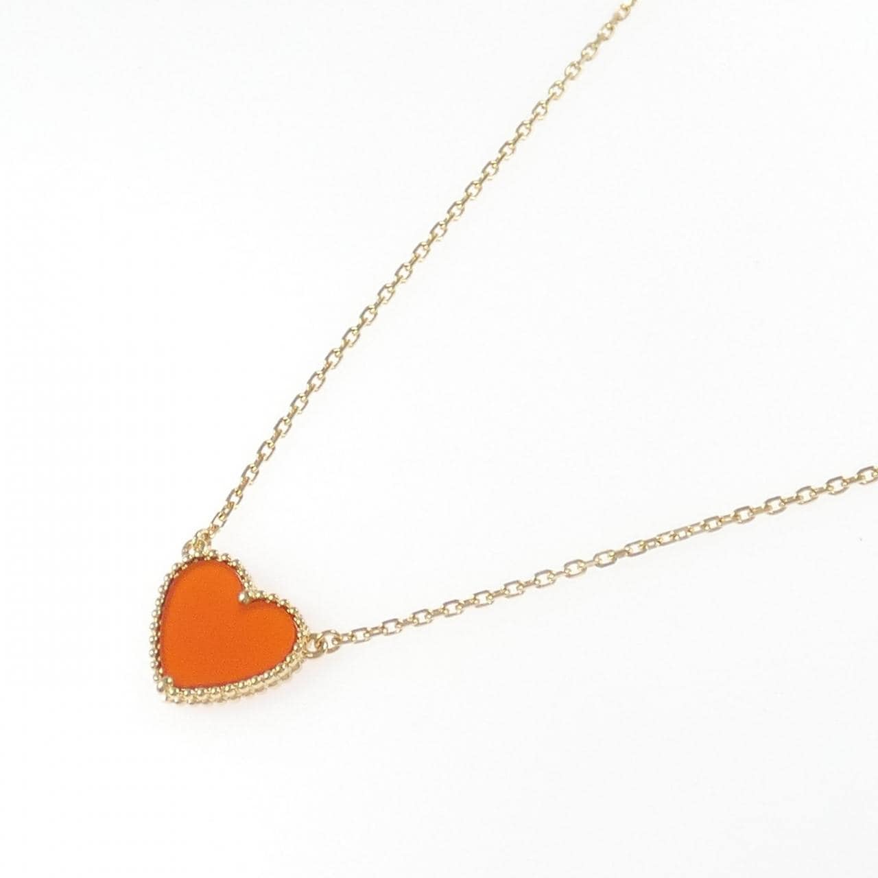 ヴァンクリーフ&アーペル ラッキーアルハンブラ ハート ネックレス