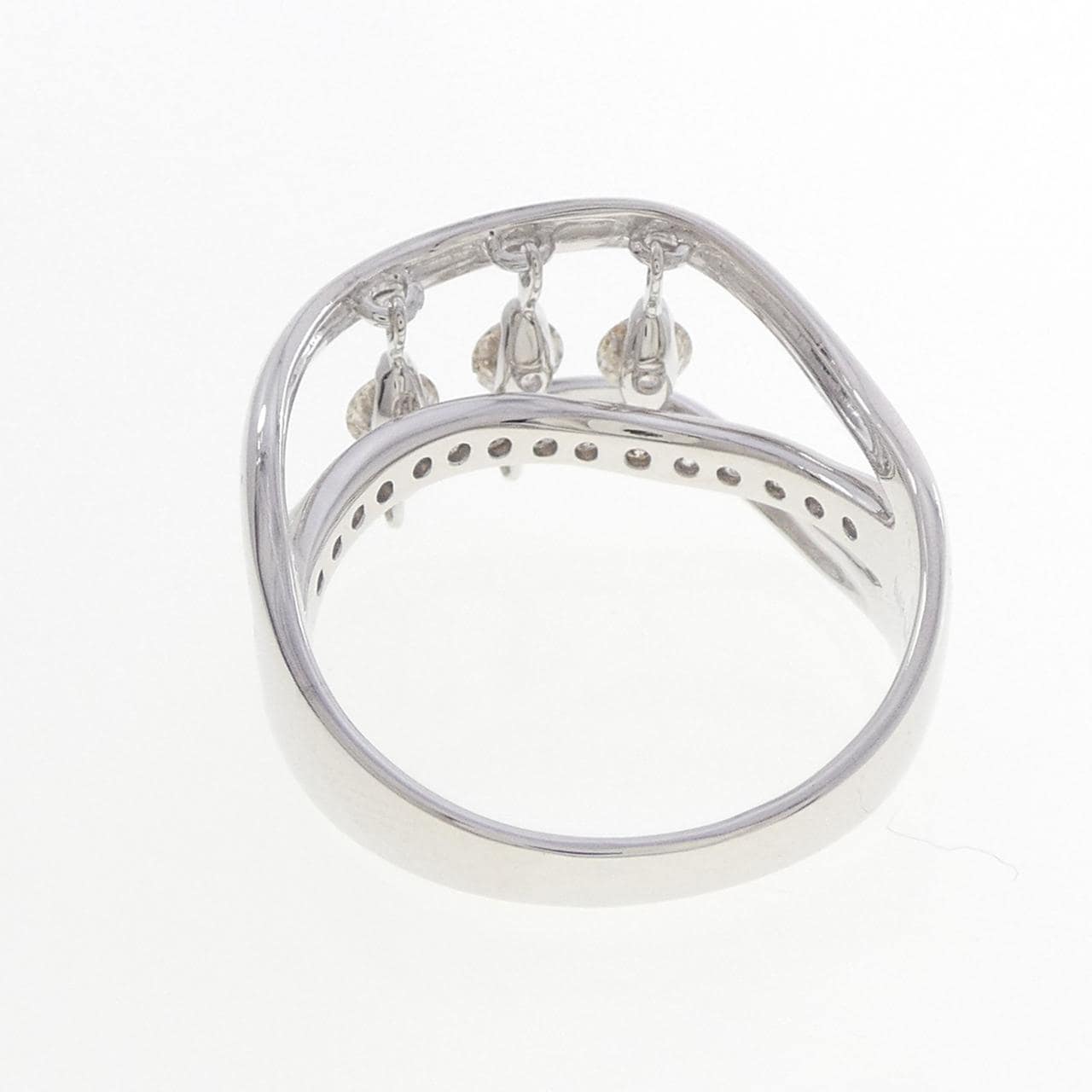 K18WG ダイヤモンド リング 0.52CT
